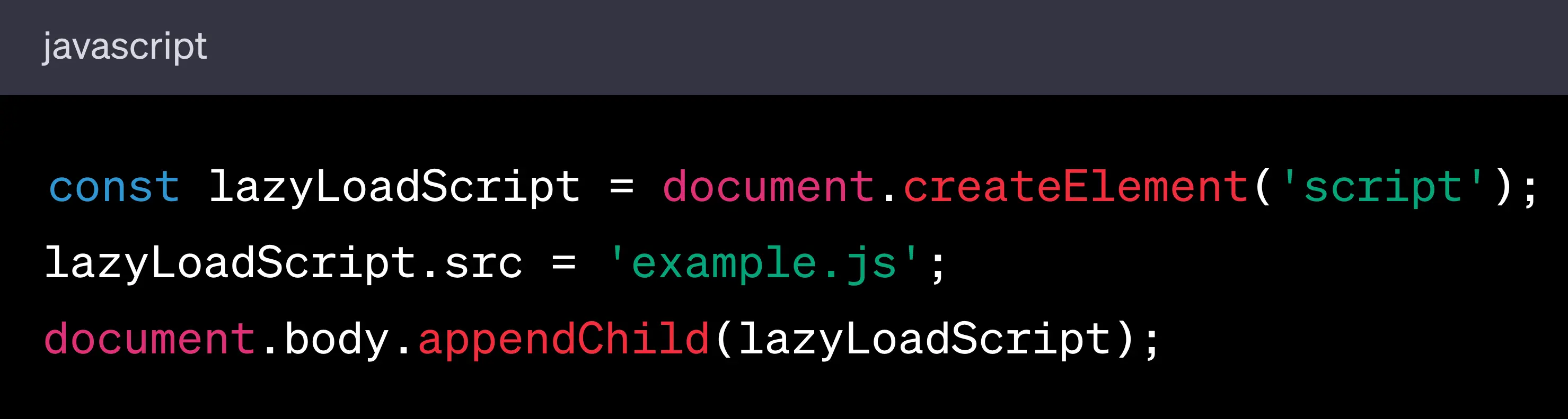 Lazy-load with javascript